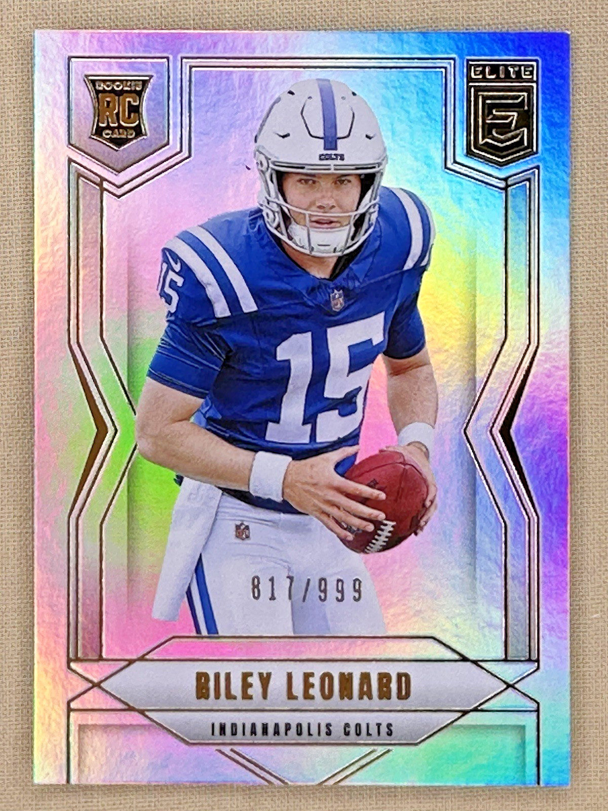 2025 Donruss Elite Riley Leonard RC /999 Indianapolis Colts Rookie QB #170