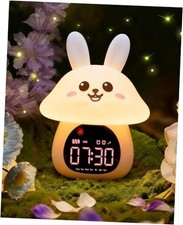 Sleep Training Alarm Clock with Night Light for Kids - Ok to Wake Clock Bunny