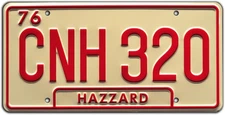 Georgia CNH 320 | Metal Stamped License Plate