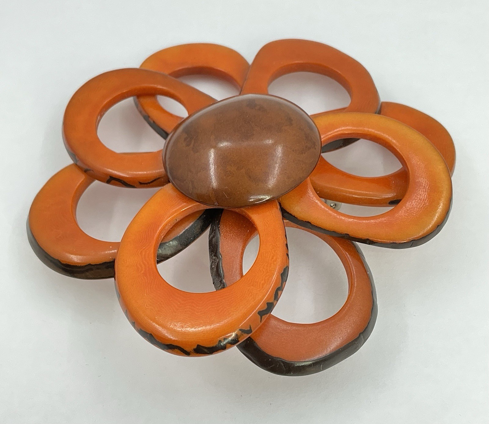 UNIQUE DESIGN LARGE PIN - ORANGE STATEMENT RUNWAY… - image 7