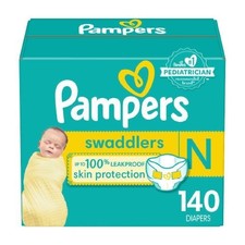 Pampers Swaddlers Diapers - Size 0 Newborn - 140ct