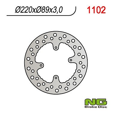 Disque de frein NG 220mm haute friction pour Honda CRF150R et CR 80