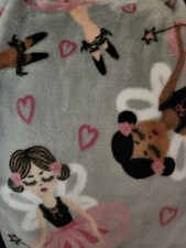Throw Blanket Pink Ballet Dance Print Mimi And Melody 50 In X 60 Super Soft