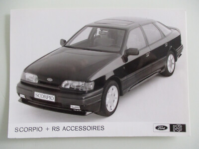 Ford Scorpio + RS Accessoires Original Foto Werkfoto Pressefoto Photo de Presse
