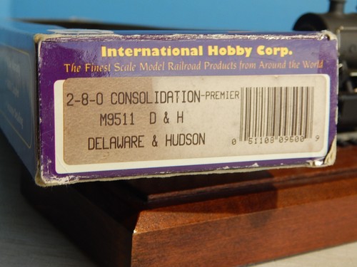 HO IHC M9511 2-8-0 CONSOLIDATION-PREMIER Delaware & Hudson 999 w/Tender - Picture 17 of 19