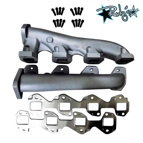 Rudy's High Flow Race Exhaust Manifolds & Gaskets For 20012004 GM 6.6L Duramax eBay