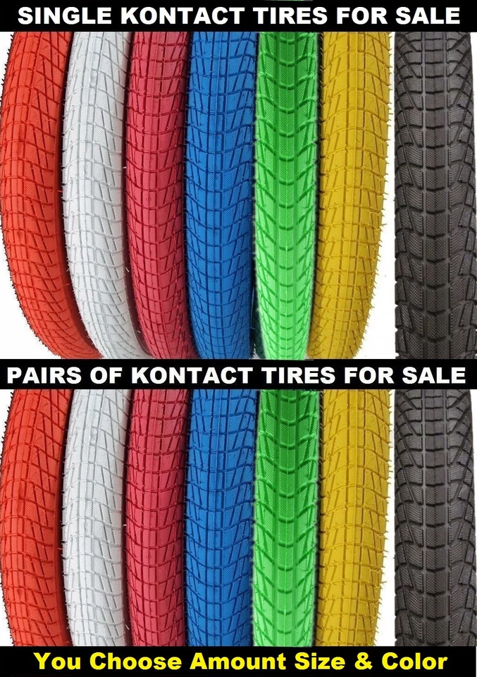 1 o 2 PAK Kenda K841 Kontact 20"x 1.95" / 2.25" Neumáticos de Bicicleta BMX FreeStyle Street Foto 2 de 2