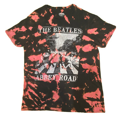 The Beatles Abbey Road T-Shirt Medium Distress Faded Black