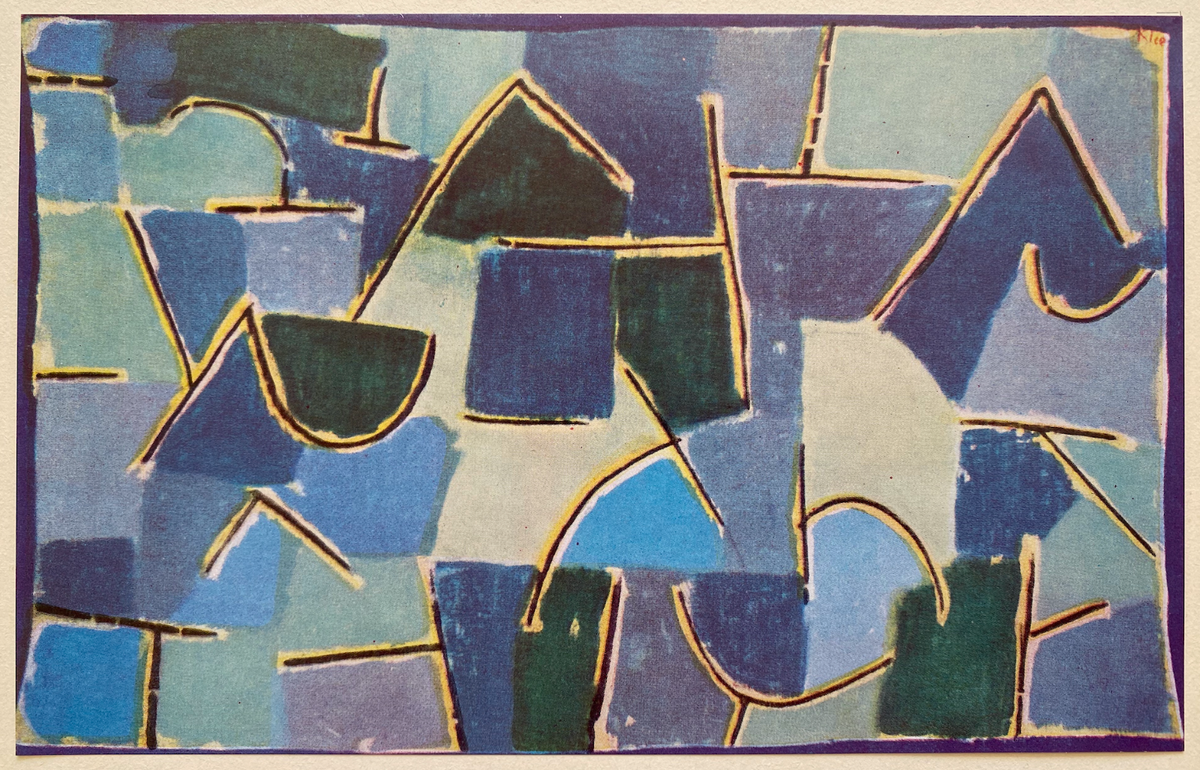 PAUL KLEE RARE VINTAGE 1959 FINE ART ITALIAN LITHOGRAPH PRINT