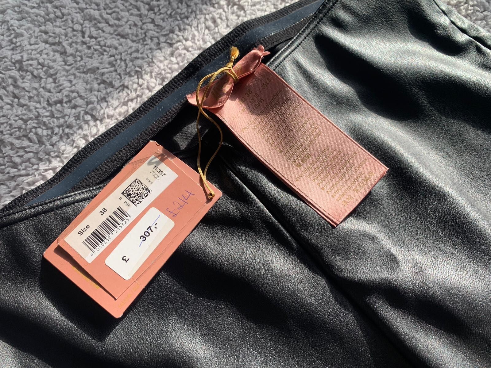 WOLFORDx Amina Muaddi Vegan Leather Stirrup Legging Size 38 RRP:£307 image 6
