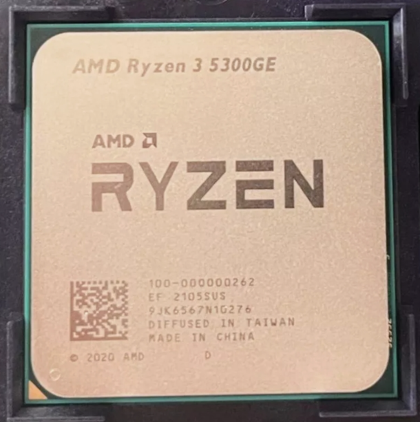 AMD Ryzen 3 5300GE AM4 CPU Processor R3 5300GE 3.6-4.2GHz Quad