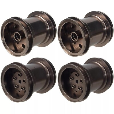 Aluminum Front & Rear Wheel Hub Rims For 1/10 1/12 Tamiya CW-01 LunchBox RC Part
