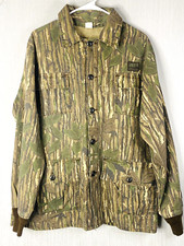 Liberty Camo RealTree Button Up Front Pockets Cuffed Shirt/Jacket Mens Size L