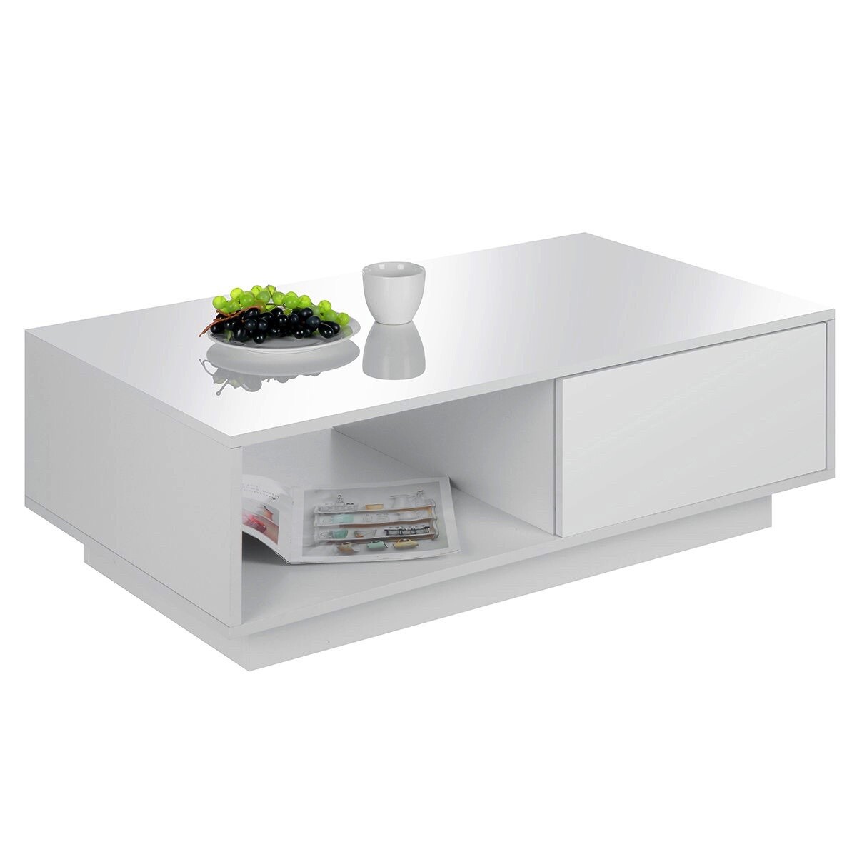 Table With 2 Drawers LED Light With Remote Control
