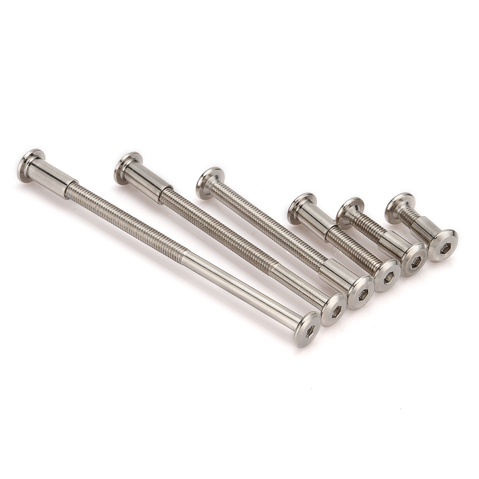 M6 Nickel plating FURNITURE JOINT CONNECTOR BOLT &CAP NUT for COT, BED
