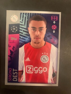 2019-2020 Topps UCL Sergino Dest Sticker Rookie Rc Ajax #500
