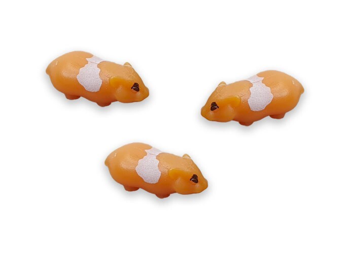 Playmobil Miniature 3 Magic hamster orange rodents - - C124 | eBay