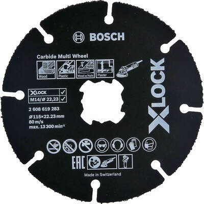 Bosch X Lock Hartmetall Multi Trennscheibe 115 mm 1 mm 22 mm