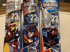 3 Sky Diamond XKites Super Hero Theme Marvel  DC Iron Man, Superman, Spider-Man