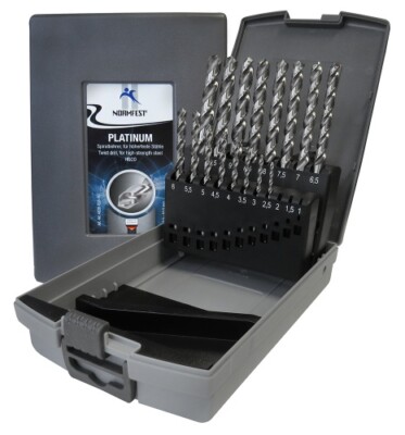 Normfest Platinum HSCO Spiralbohrer-Box 2,5mm - 10,0mm DIN338 0,5mm aufsteigend