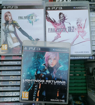 Final Fantasy XIII, XIII-2 Et Lightning Returns – Trilogie Complète VF – PS3 – Bon état