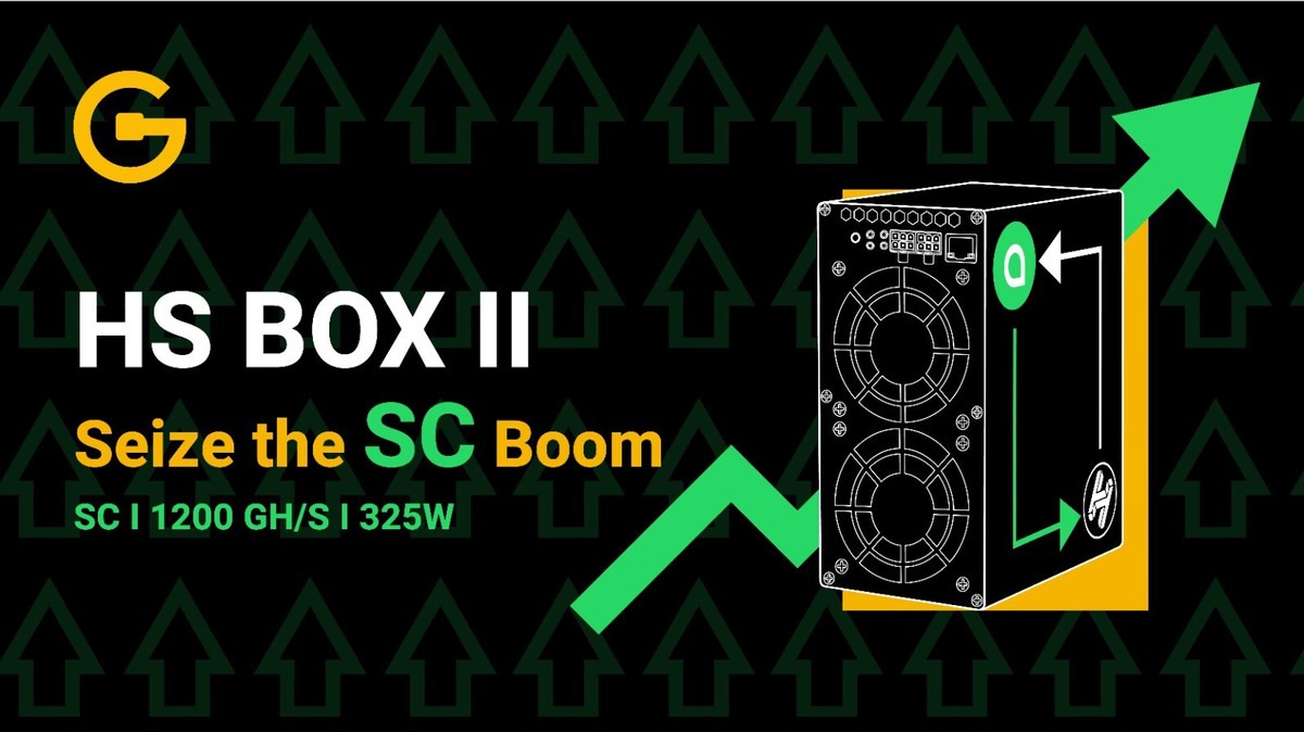 NEW RELEASE Goldshell HS BOX Ⅱ Miner HNS & SC Crypto Mining ASIC Miner No  PSU