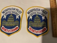 Metropolitan Police Washington DC collectable patch set new full size