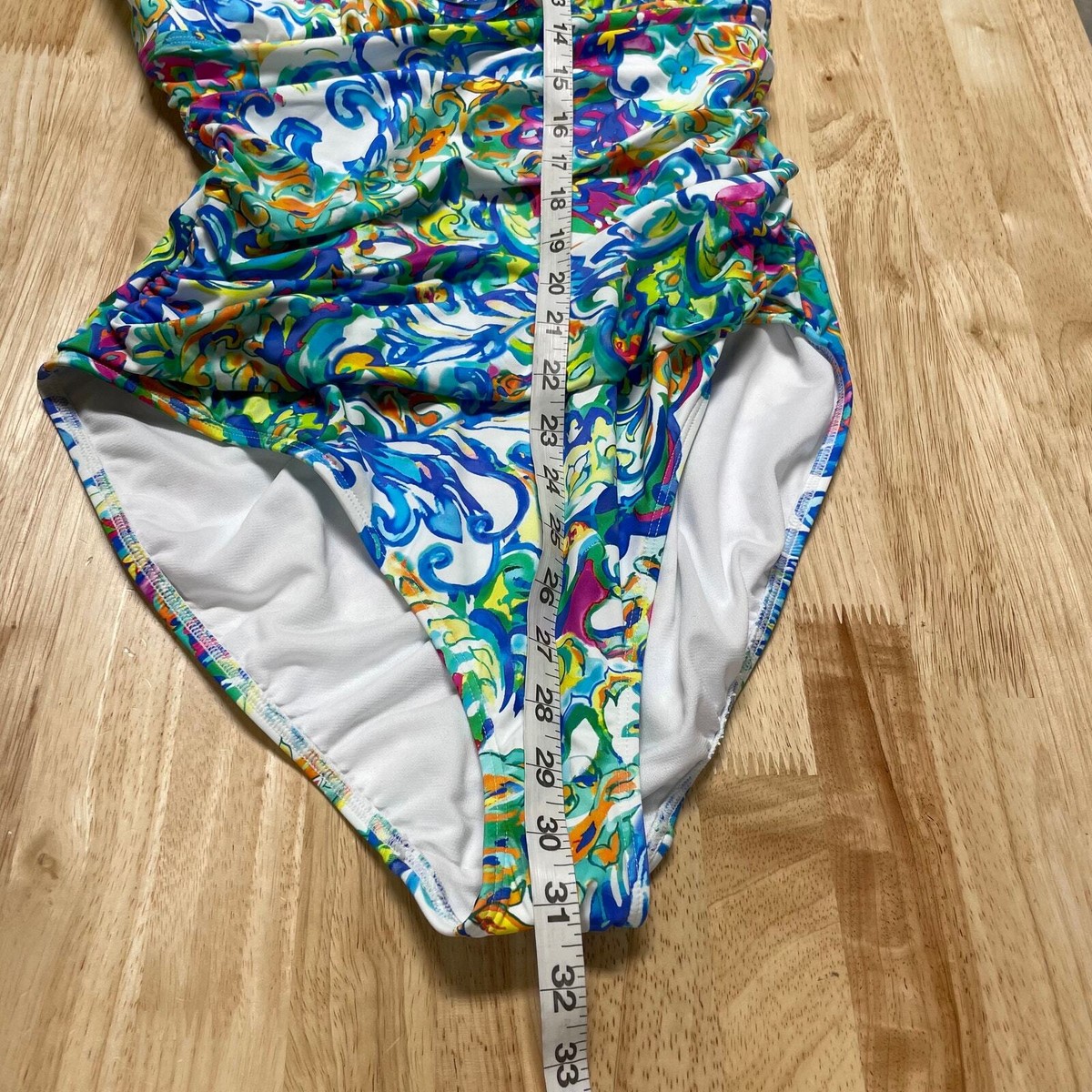 【LRL】ローレンラルフローレン ペイズリー柄 ワンピース水着 ラルフローレン SWIMSUITS ワンピース水着 ブラック (Ralph
