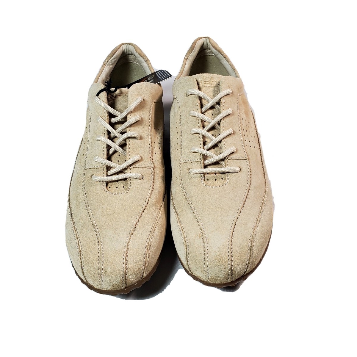 GEOX Respira Mens Classic Sporty Tan/Beige Suede Sneaker Driving Shoes GEOX Respira Mens Classic Sporty Tan/Beige Suede Sneaker  main image 2