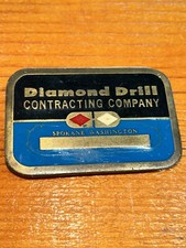 Hit Line USA Diamond Drill CONTRACTING COMPANY Brass Belt Buckle USED