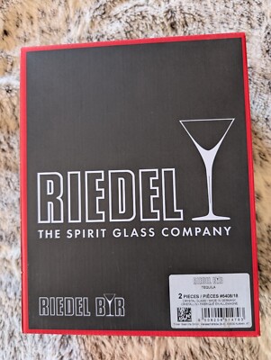 Reidel Bar 2 piece Tequila Crystal Glass #6408/18 Flute
