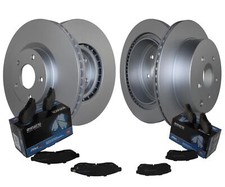 Kit de frenos delanteros y traseros rotores y juego de pastillas cerámicas Akebono ProACT para Infiniti