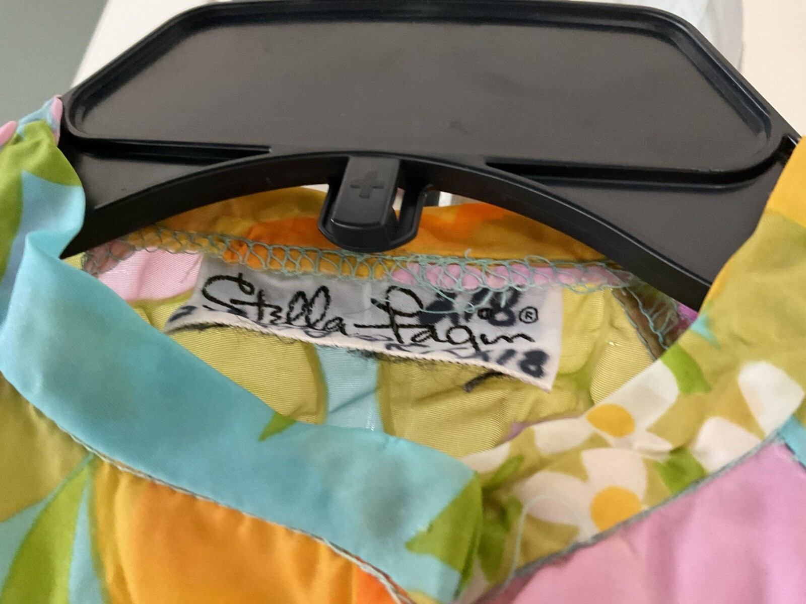 STELLA FAGIN VINTAGE 60s FLORAL PRINT ROBE/HOUSED… - image 2