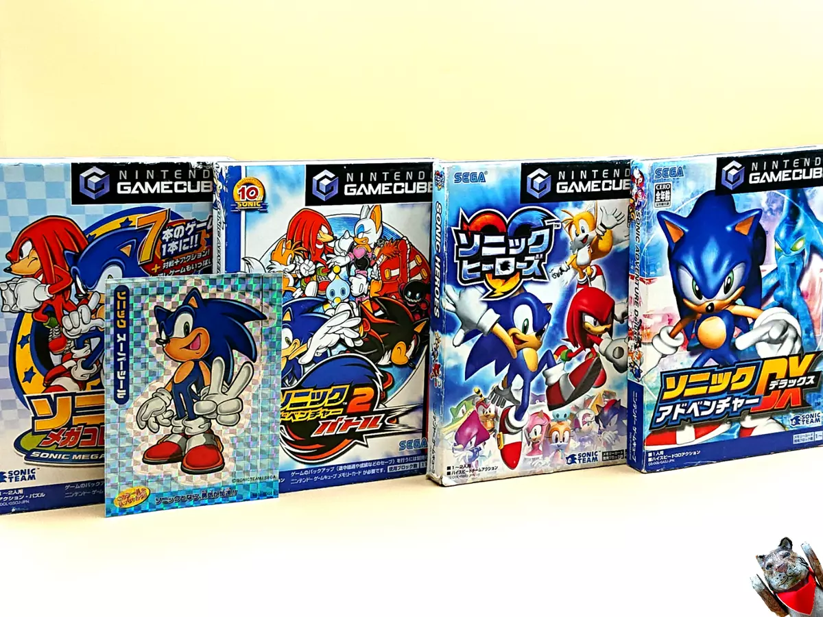 Nintendo GameCube Sonic Adventure DX & 2 Battle & Heroes & Mega Collection  GC JP