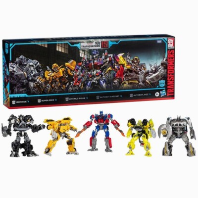 Optimus Prime+Iron Sheet+Jazz+Wasp+Ambulance Transformation Memorial Set