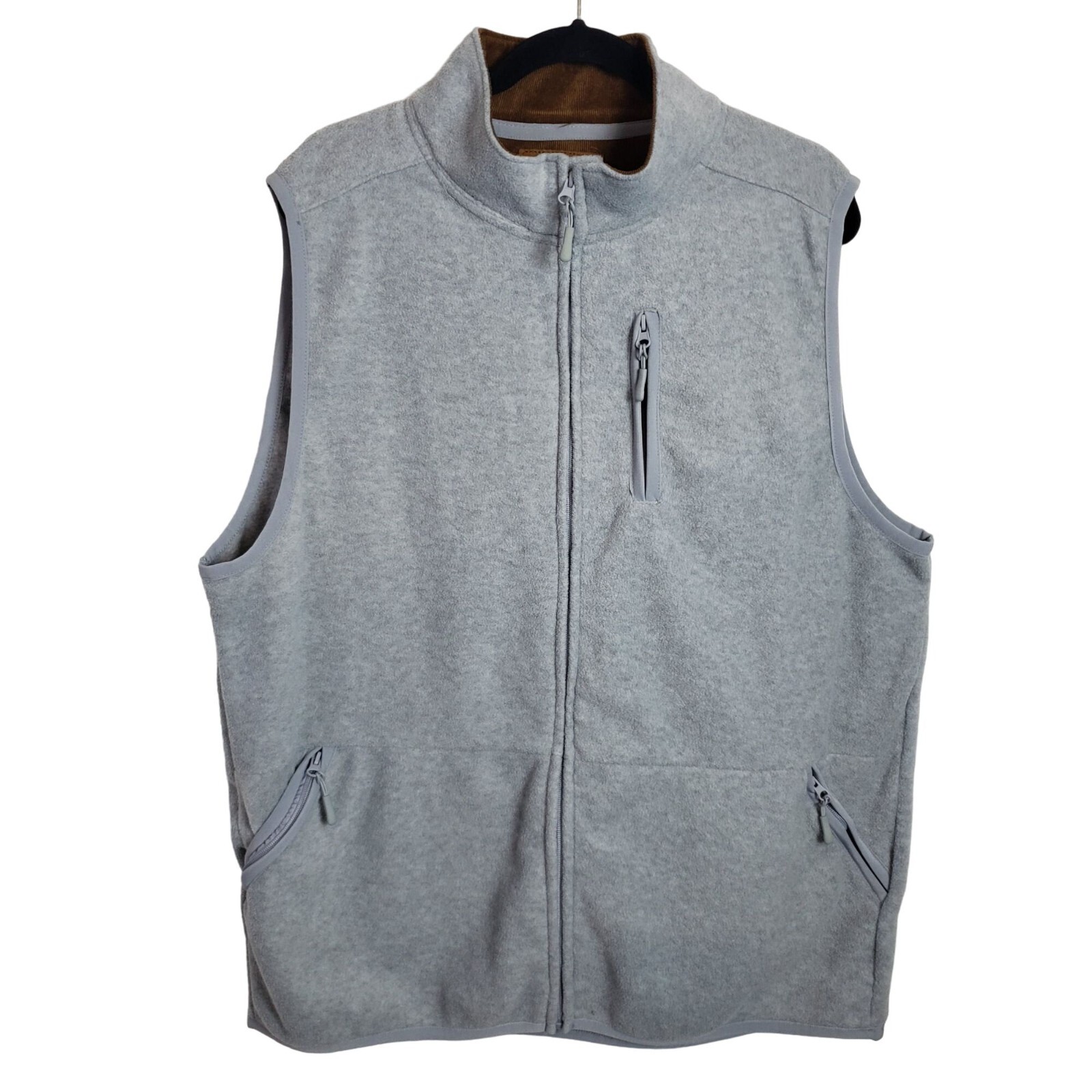 Venado Grey Fleece Vest Plus Men’s Size XL Gem