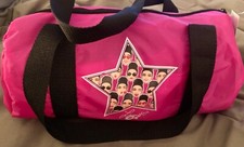 LAURIE HERNANDEZ GK ELITE PINK EMOJI MINI NYLON DUFFLE GRIP BAG 6