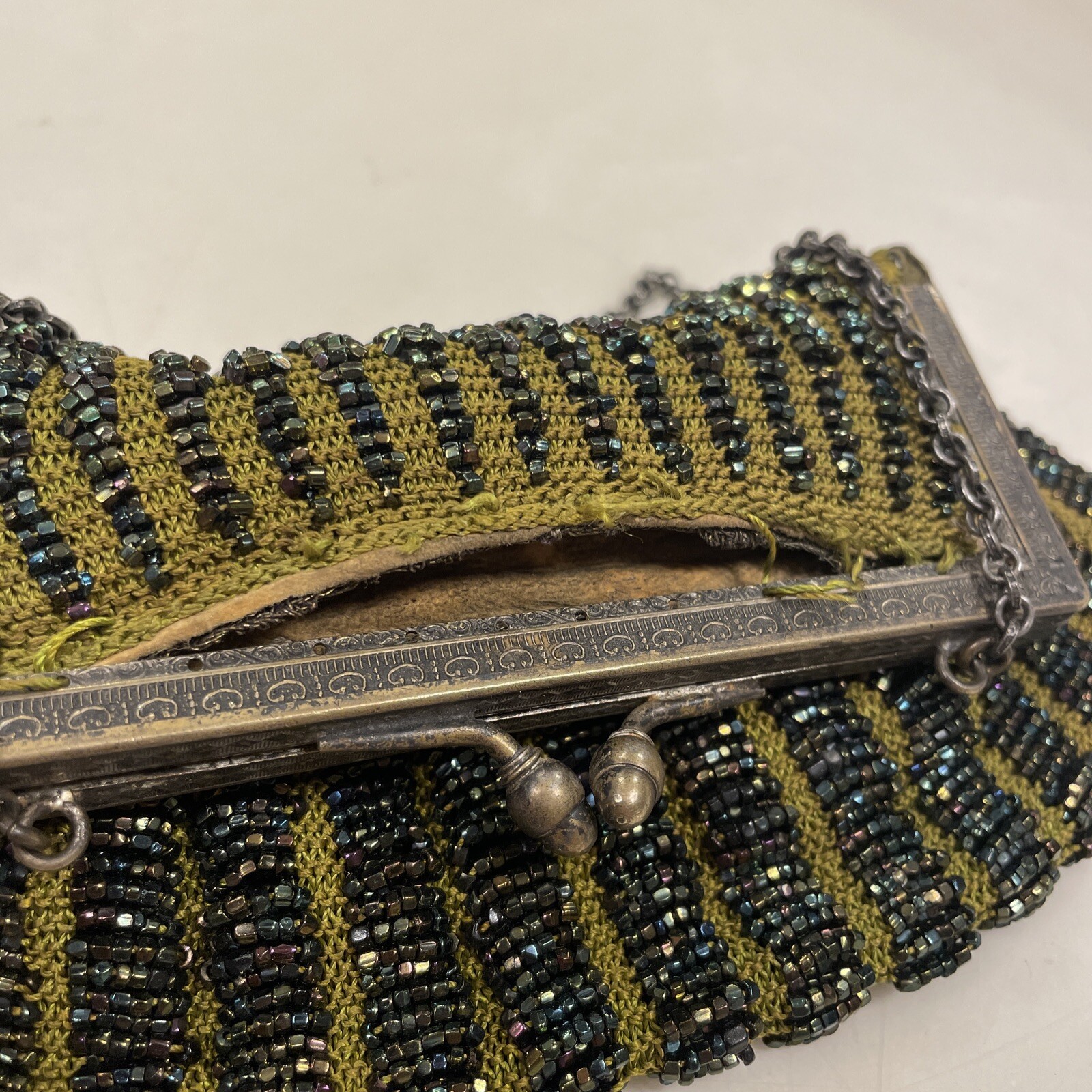 Beaded Evening Bag Clamshell - image 5