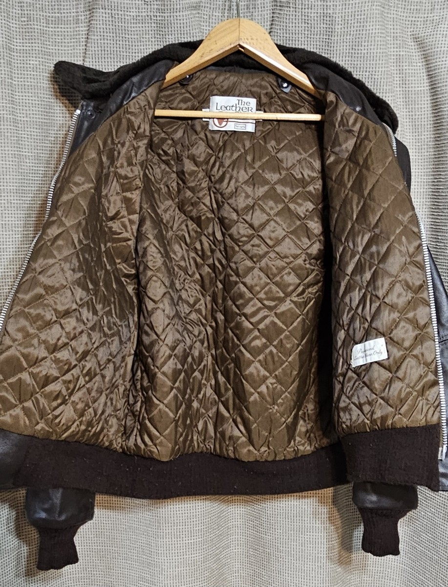 【美品】70s Sears flight jacket Vintage SEARS The Leather Shop BOMBER Jacket 42 brown M Pilot