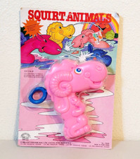 Vintage 1986 Just for Kids SQUIRT ANIMALS Pink Ram Water Toy NIP