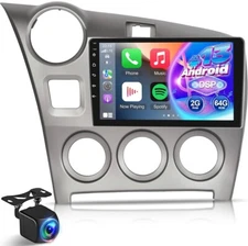 NHOPEEW 2+64G Android Car Stereo for Toyota Matrix 2009-2014, 9 inch HD Touchscr