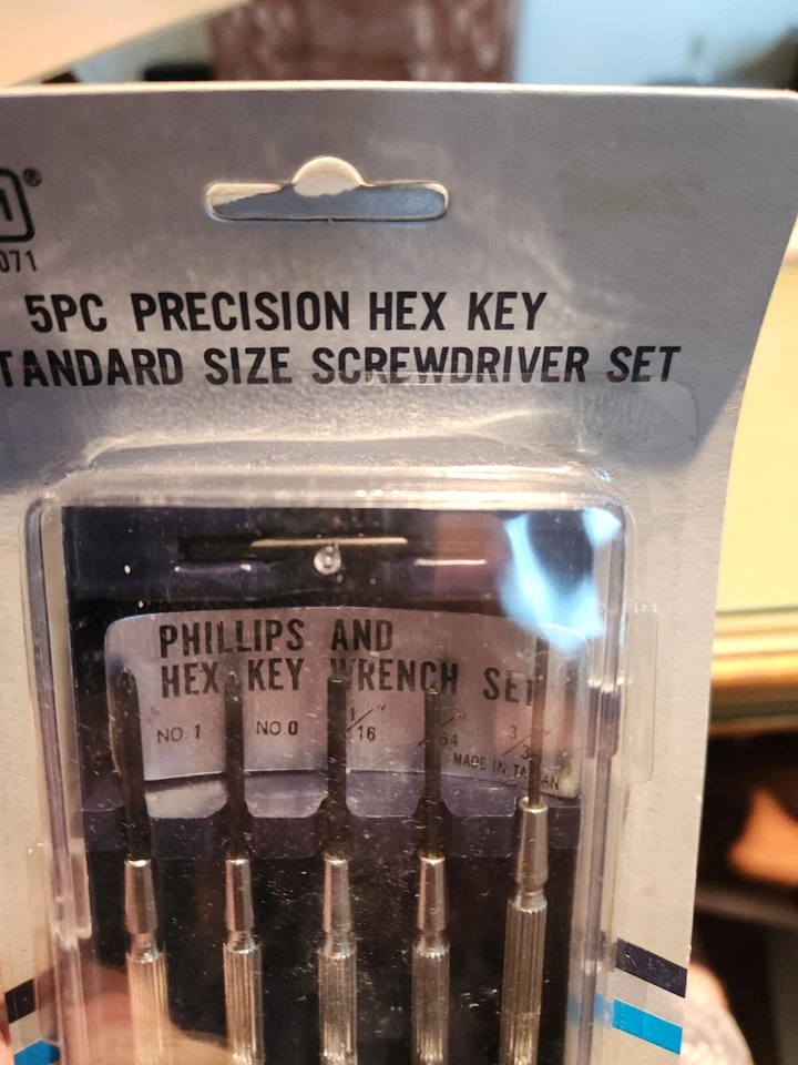 5 PC Precision Hex Key Standard Screwdriver Set Philips Hex Key 0,1 1/16 - 3/32 - Image 3 of 4