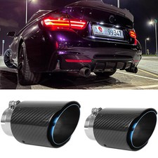 For 4 Series F30 F32 440i 2.5" in 3.5" Out Carbon Fiber Exhaust Tips Stainless