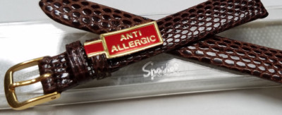 12 mm SPEIDEL CLASSIC LIZARD GRAIN LEATHER BROWN LADIES WATCH BAND US SELLER NOS