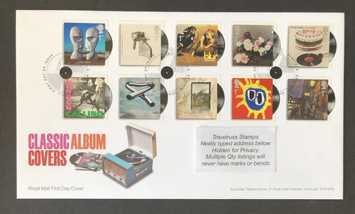 GB 2010 FDC Classic Music Album Covers OLDFIELD PMK WITH FREE UK P&P