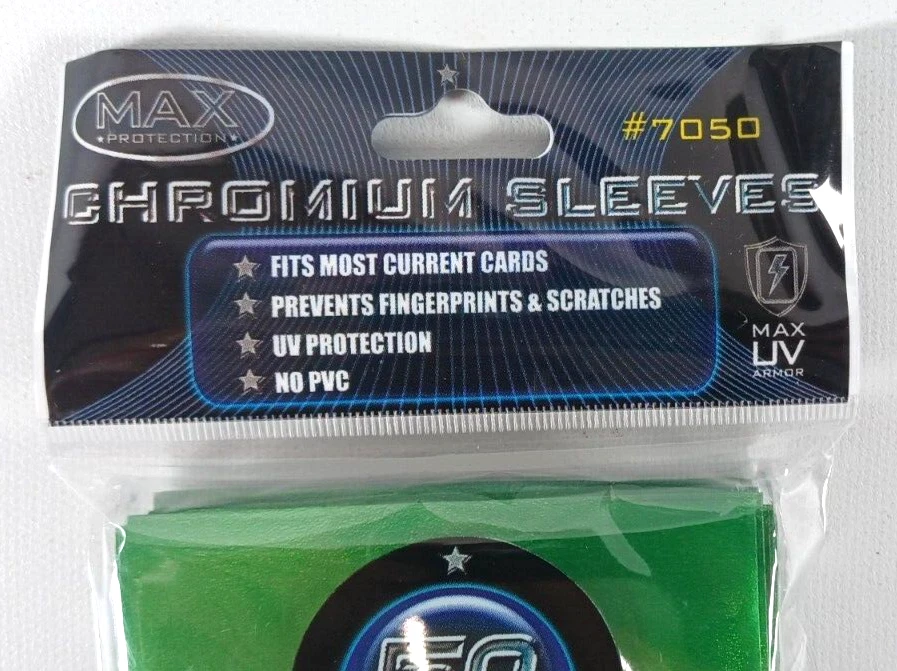 Max Protection Standard  Card NEO Sleeves GREEN CHROM (50 Count) 7050LCSG - Image 3 of 4