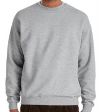 Adult Unisex Men's  Women  s Cotton blend Sweatshirt - Gray