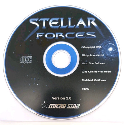 STELLAR FORCES (Starcraft Expansion Pak Add-On) CD-ROM GAME - DISC ONLY - RARE