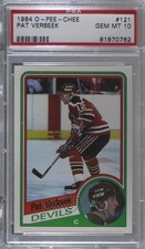 1984-85 O-Pee-Chee Pat Verbeek #121 PSA 10 GEM MT 0a1
