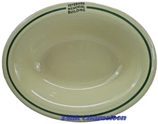 WALLACE CHINA VETERANS MEMORIAL BUILDING 12" OVAL VEGETABLE SERVING BOWL 14-S RW